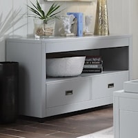 Transitional 2-Drawer Sofa Table