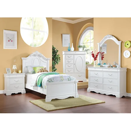 7pc Twin Bedroom Group