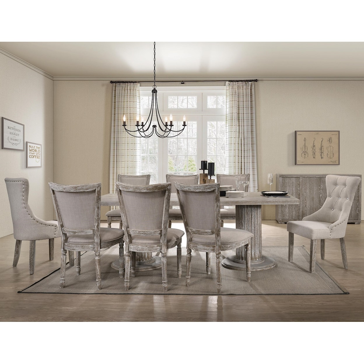 Acme Furniture Gabrian Table and Chair Set