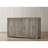 Transitional Server in Reclaimed Gray Finish