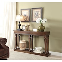 Traditional Console Table with Open Shelf