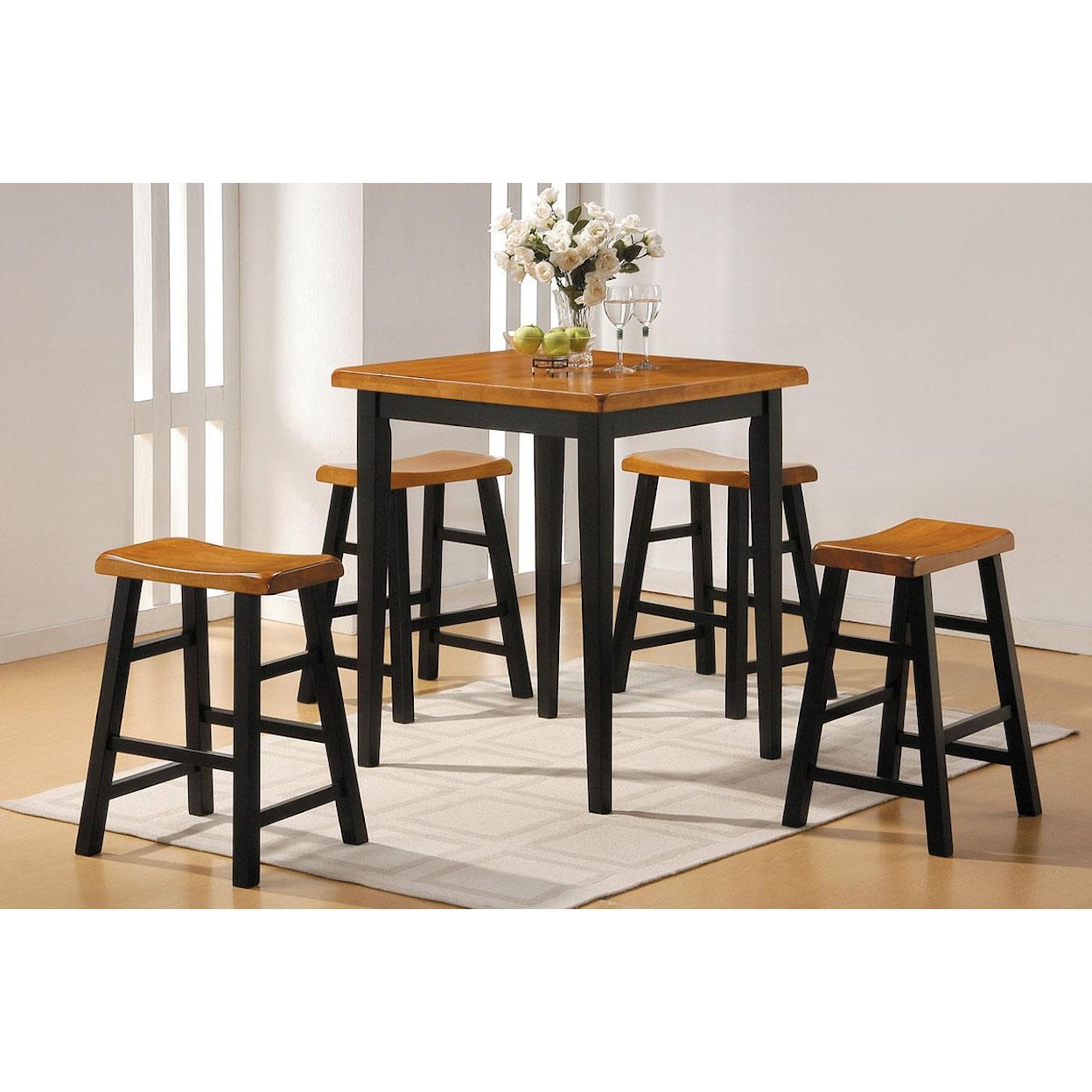 Acme Furniture Gaucho 5-Piece Counter Height Dining Set