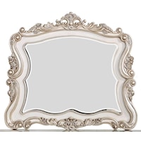 Traditional Antique White Dresser Mirror