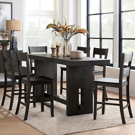 7-Piece Counter Table and Chair Set