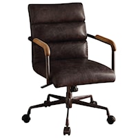 Industrial Leather Office Chair