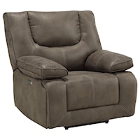 Casual Power Motion Recliner with USB Chargin