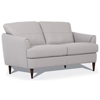 Contemporary Leather Loveseat