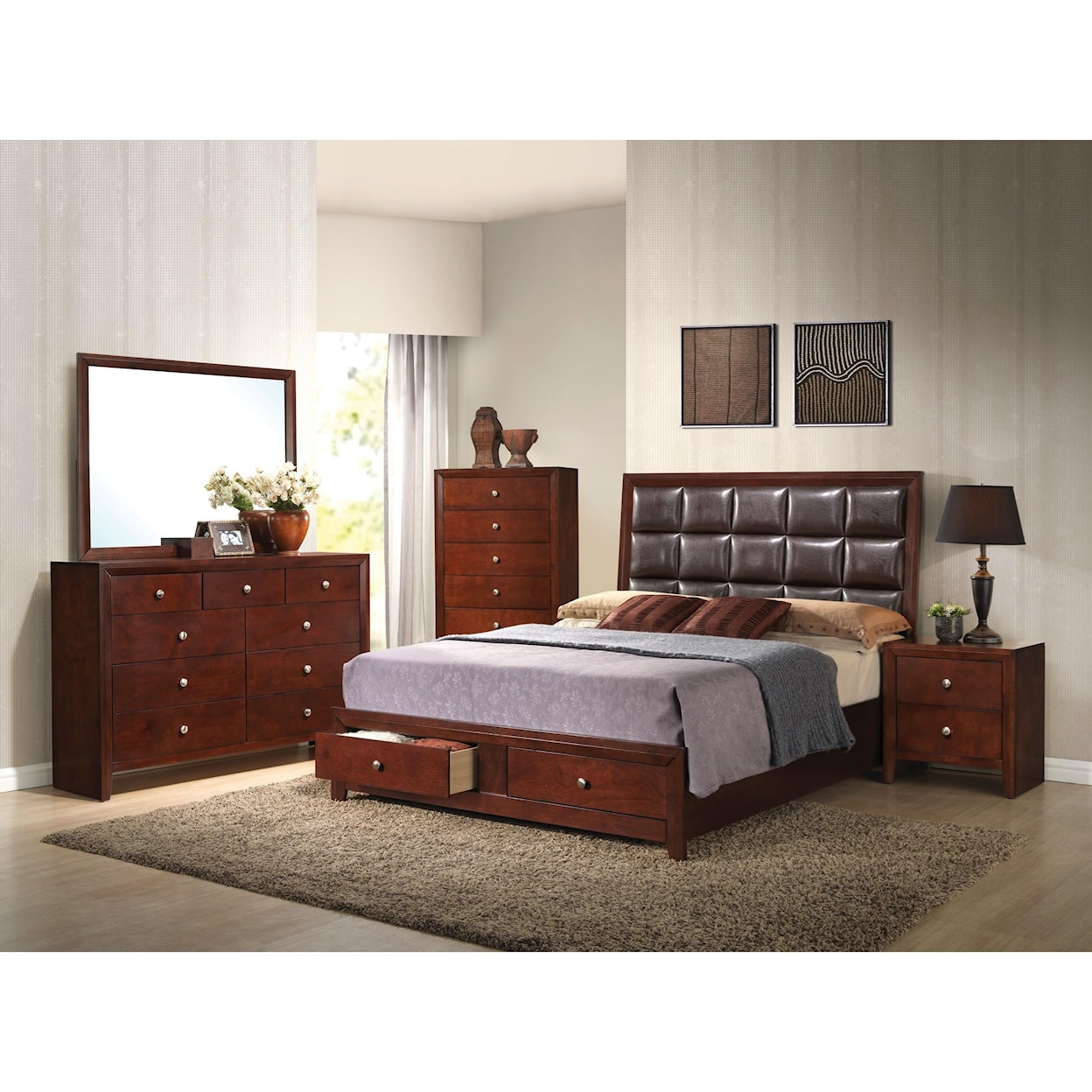 Acme Furniture Ilana Queen Bed w/Storage