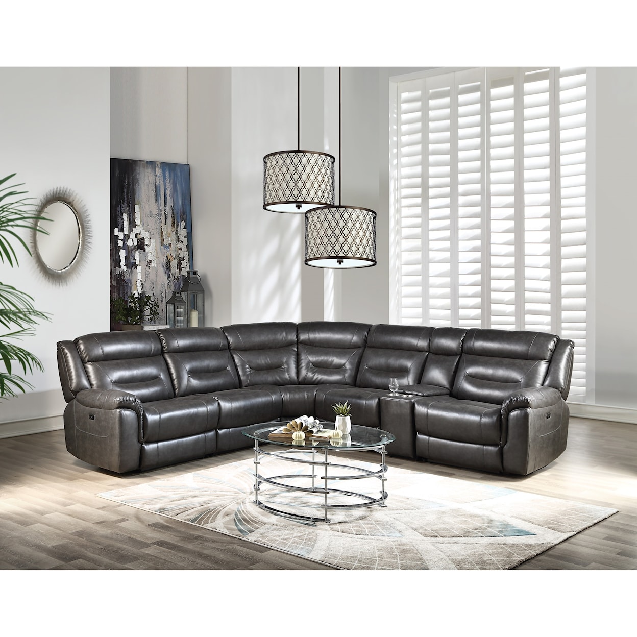 Acme Furniture Imogen Power Motion Sectional Sofa