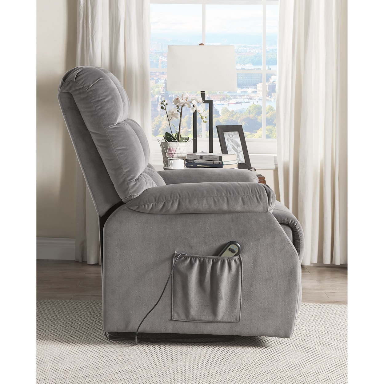 Acme Furniture Ipompea Recliner w/Power Lift & Massage