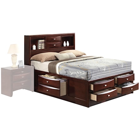 Eastern King Bed w/Storage