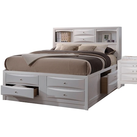 Queen Bed w/Storage