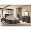 Acme Furniture Ireland Storage - Gray Oak Eastern King Bed w/Storage