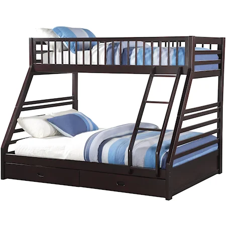 Twin XL/Queen Bunk Bed w/Drw