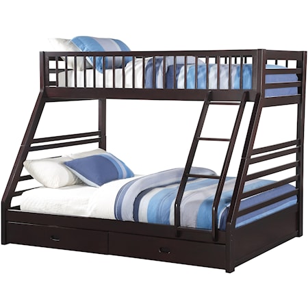 Twin XL/Queen Bunk Bed w/Drw