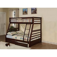 Transitional Twin Over Full Bunkbed