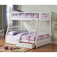 Transitional Twin Over Full Bunkbed