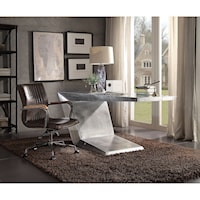 Contemporary Office Chair with Vertical Stitching