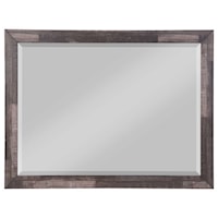 Rustic Mirror with Butcher Block Finish