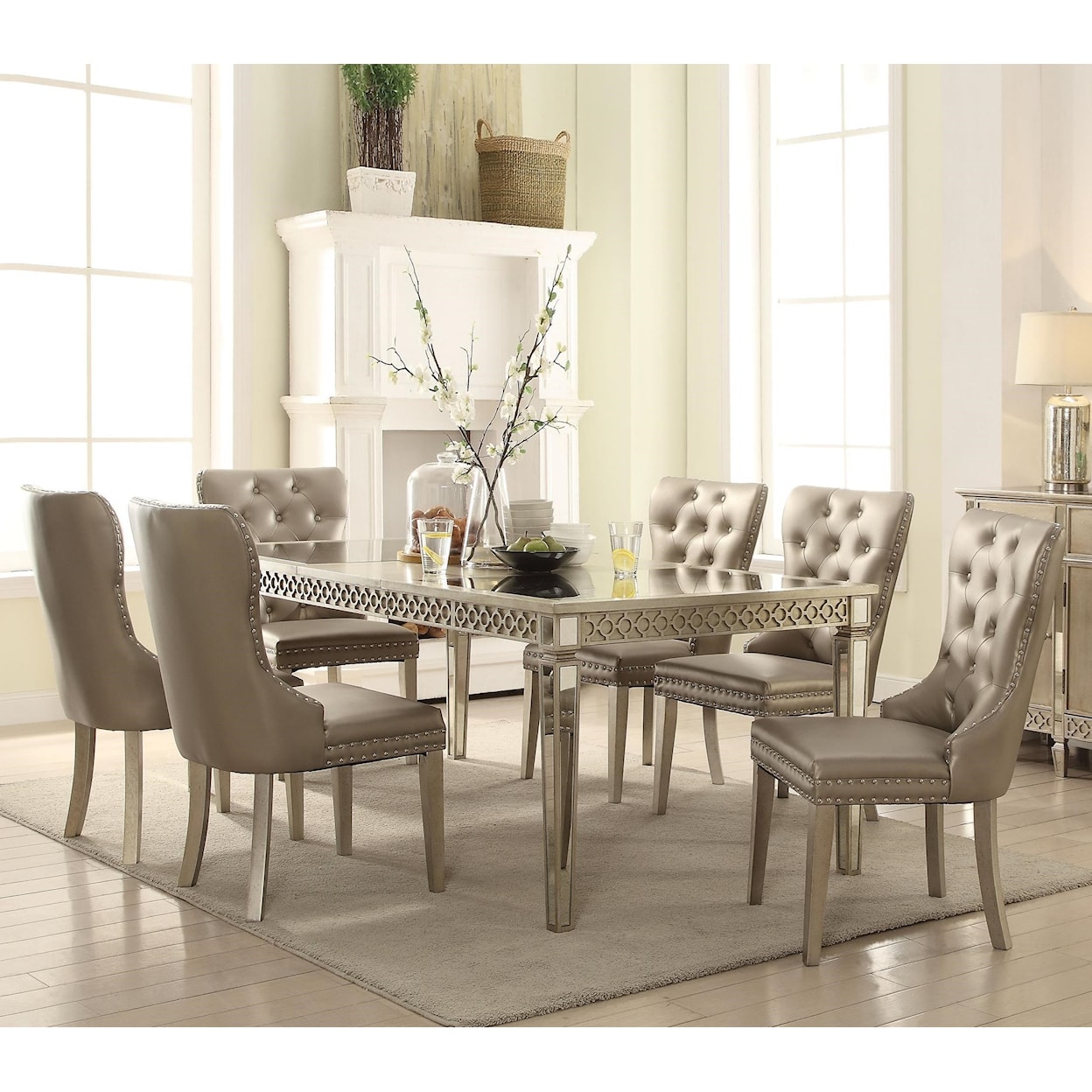 Acme Furniture Kacela Dining Set with 6 Chairs