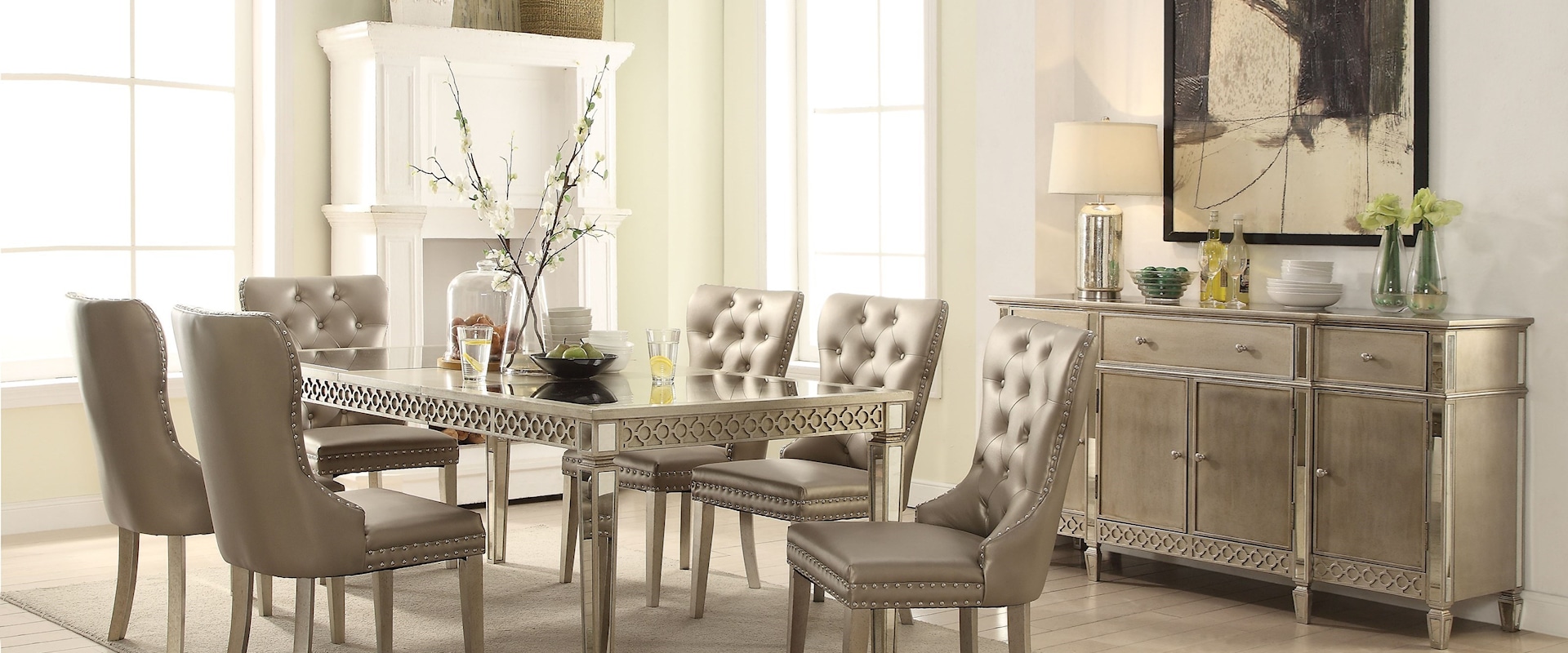 Glam Formal Dining Room Group