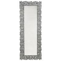 Contemporary Wall Mirror with Faux Gems