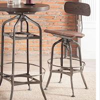 Industrial Adjustable Height Swivel Stool