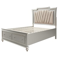 Glam Queen Bed (LED HB)