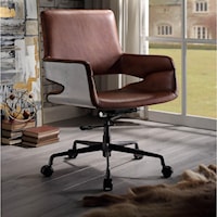 Industrial Office Chair with Patchwork Aluminum
