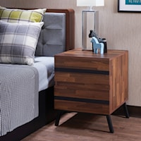 Contemporary End Table with 2 Drawers
