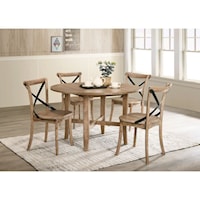 Farmhouse 5-Piece Table and Chair Set