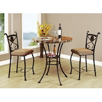 3-Piece Counter Height Dining Set