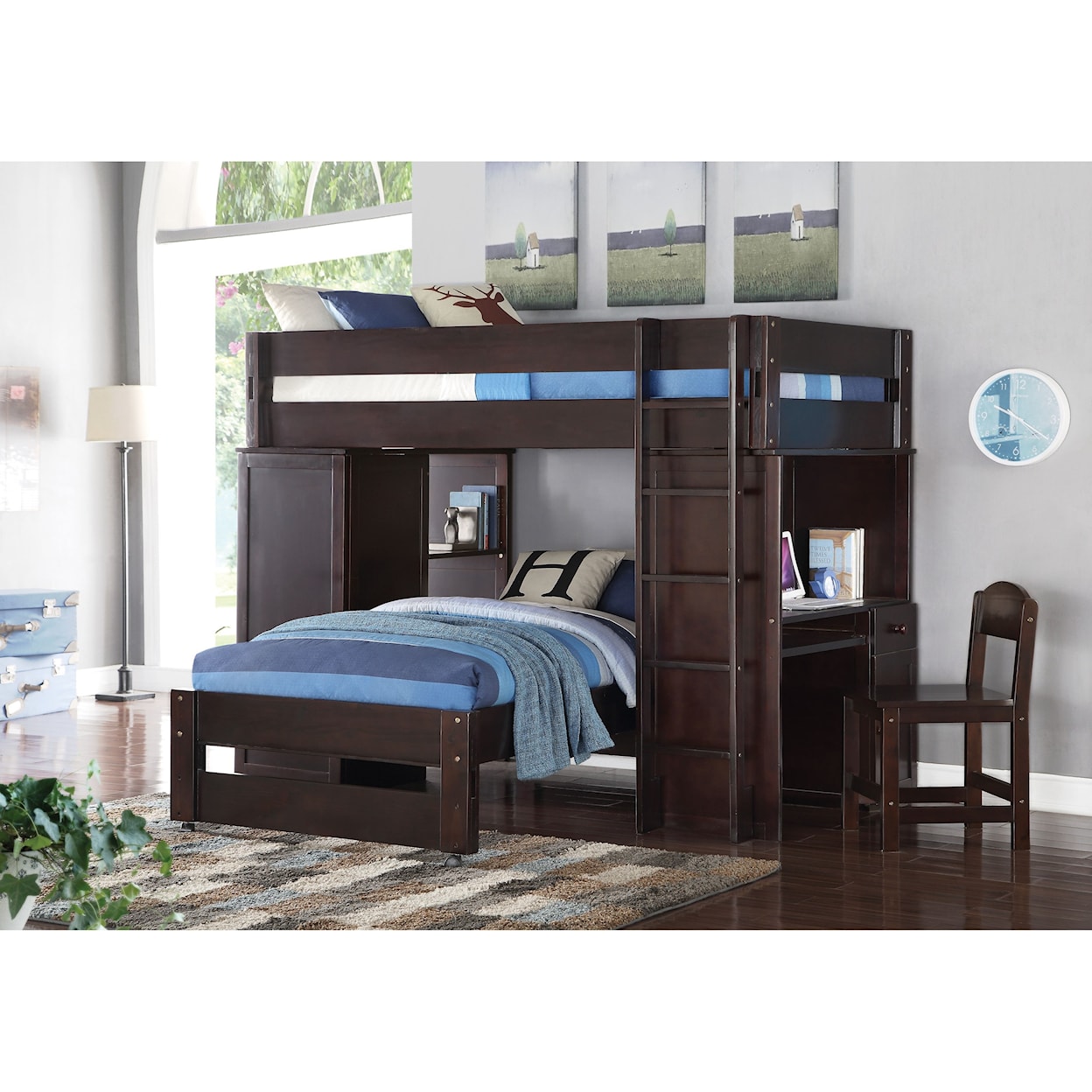Acme Furniture Lars Loft and Twin Bed