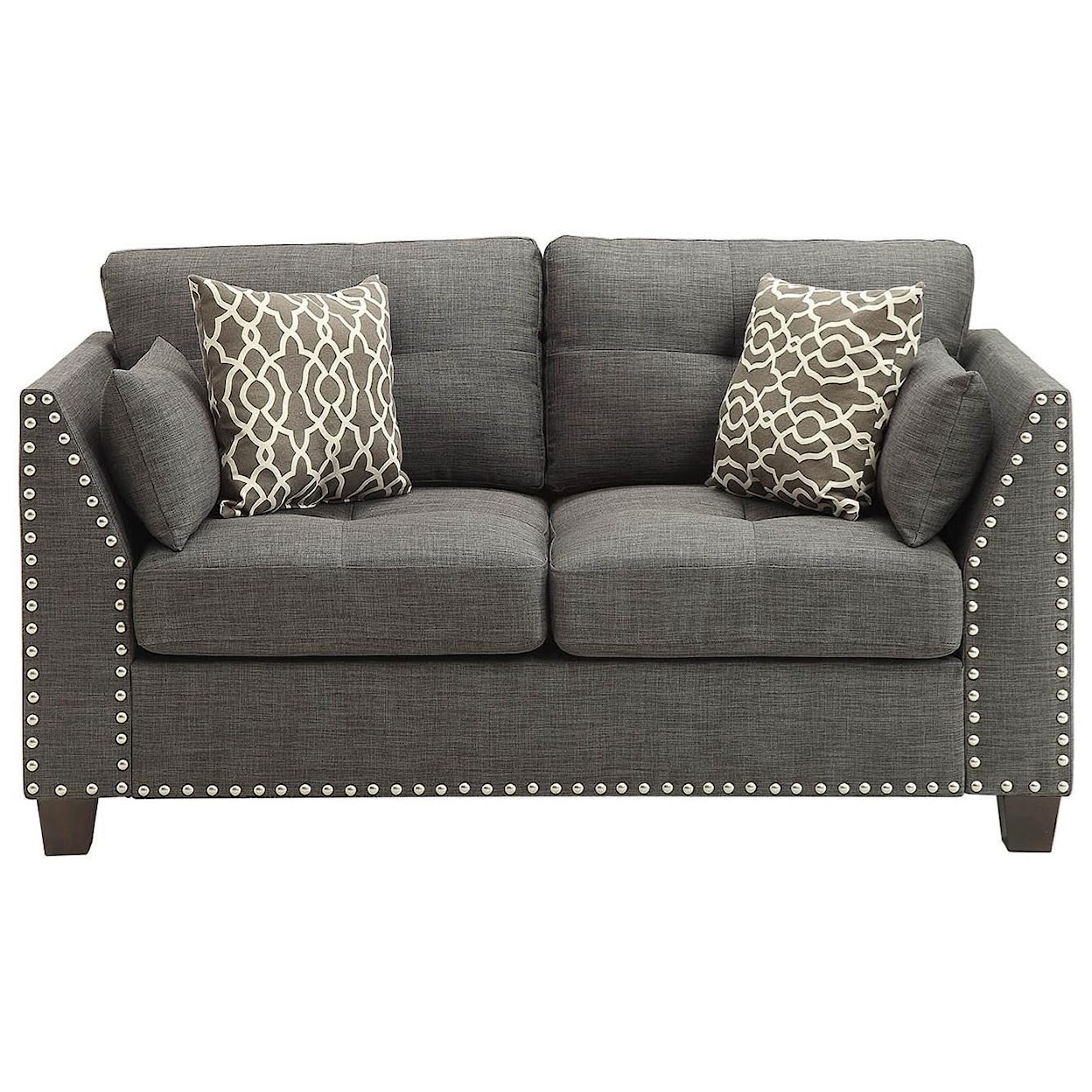 Acme Furniture Laurissa Loveseat w/4 Pillows