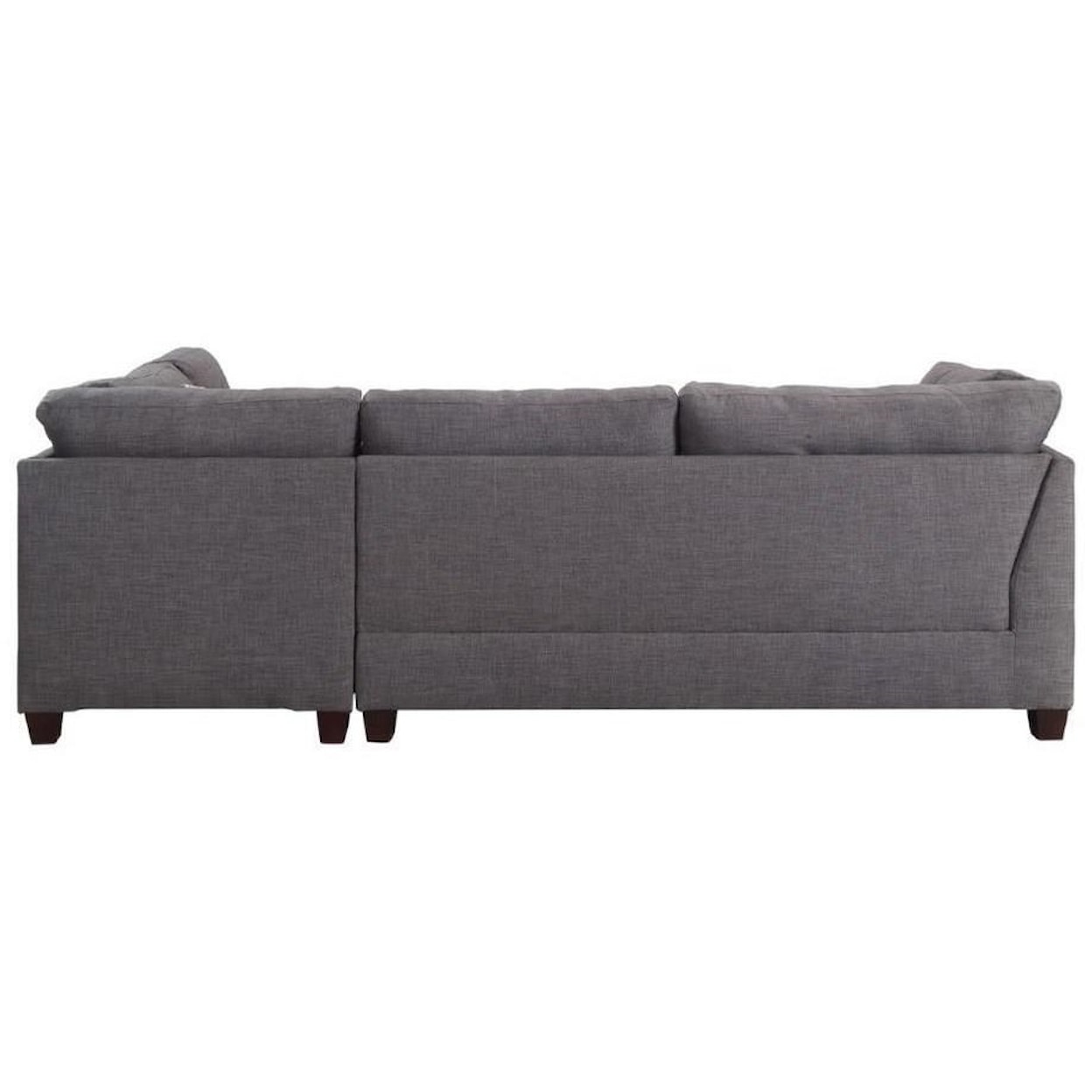 Acme Furniture Laurissa Sectional Sofa & Ottoman (2 Pillows)