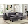 Acme Furniture Laurissa Sectional Sofa & Ottoman (2 Pillows)