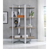 Contemporary Bookshelf with 4 Shelves