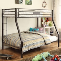 Metal Twin Over Full Bunk Bed