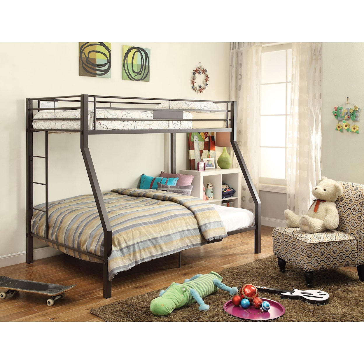 Acme Furniture Limbra Twin Over Full Bunk Bed