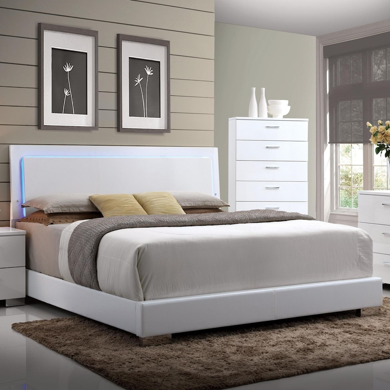 Acme Furniture Lorimar (LED) Queen Bed (HB w/LED)