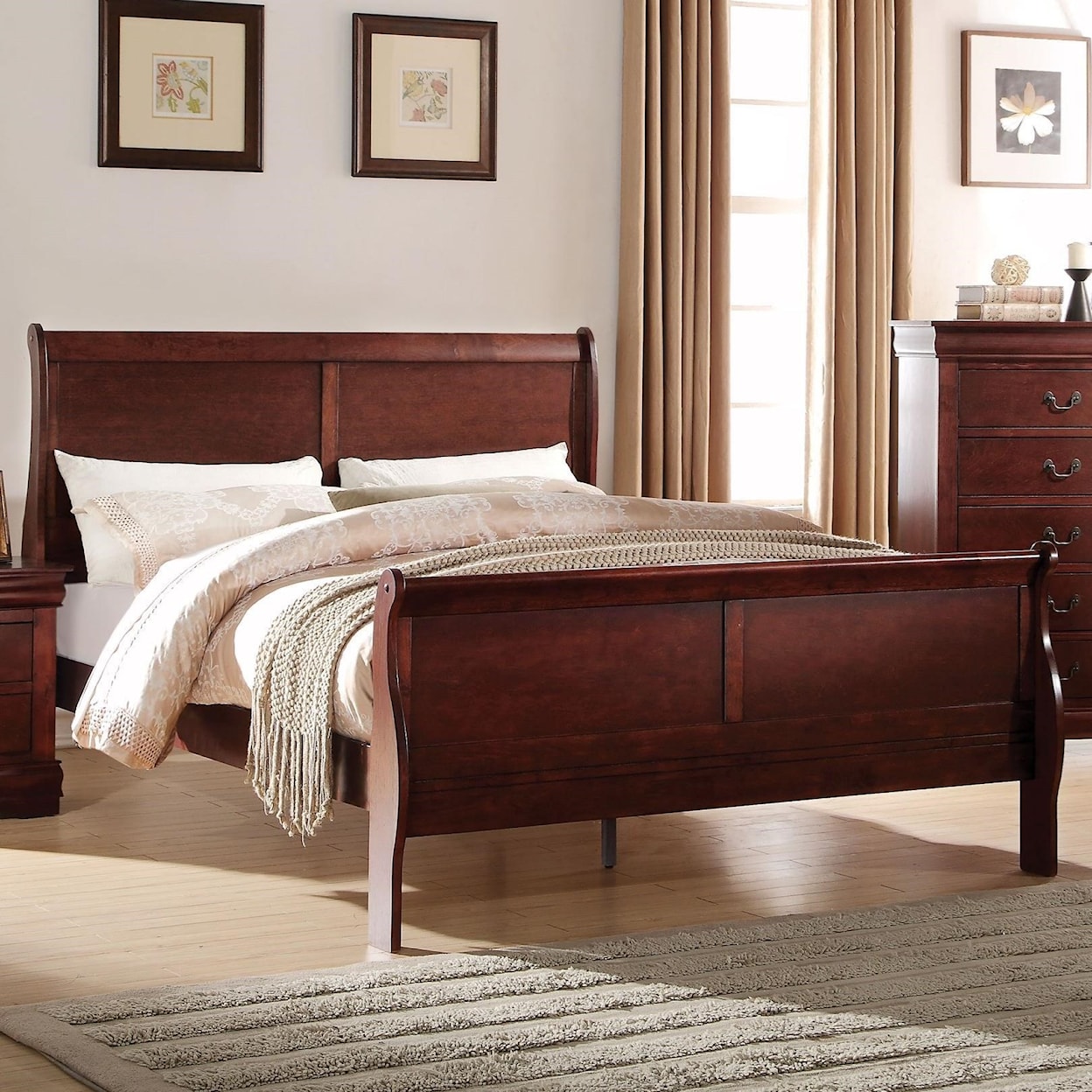 Acme Furniture Louis Philippe Full Bed (FB 29"H)