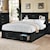 Acme Furniture Louis Philippe III Queen Captain's Bed with Headboard and Footboard Storage