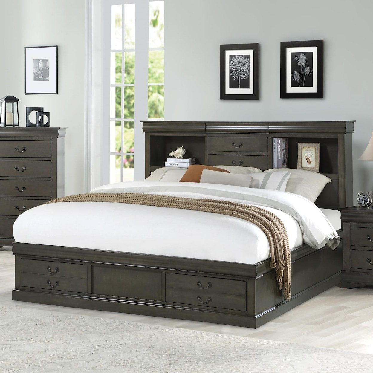 Acme Furniture Louis Philippe III Queen Bed