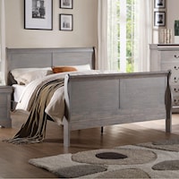 King Transitional Sleigh Bed