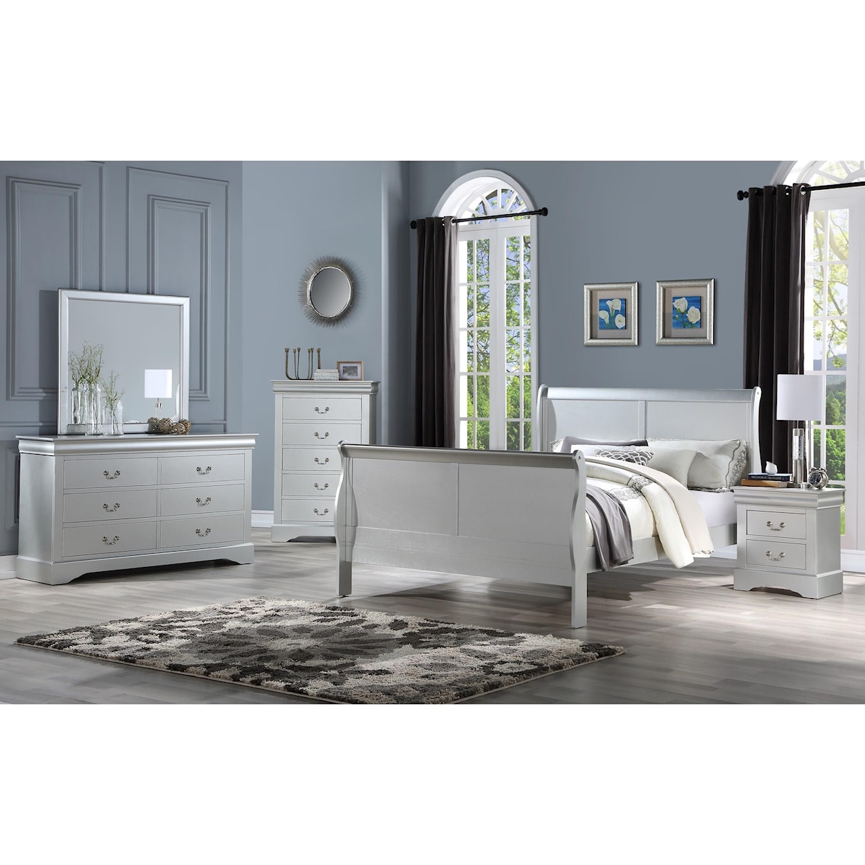 Acme Furniture Louis Philippe III King Bed