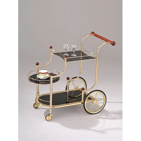 Gold Serving Cart