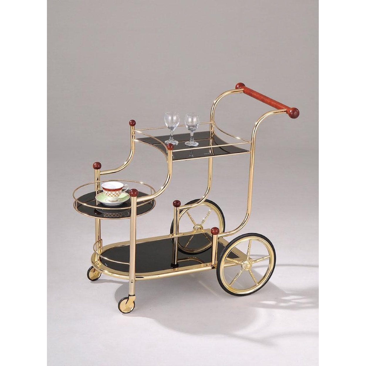 Acme Furniture Mace Gold Serving Cart