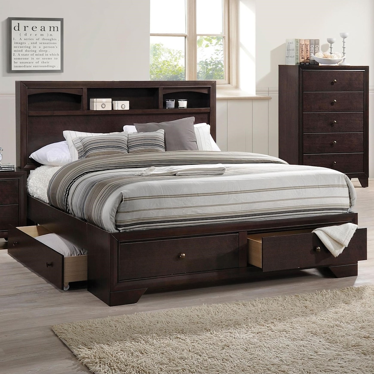 Acme Furniture Madison II Eastern King Bed w/Storage