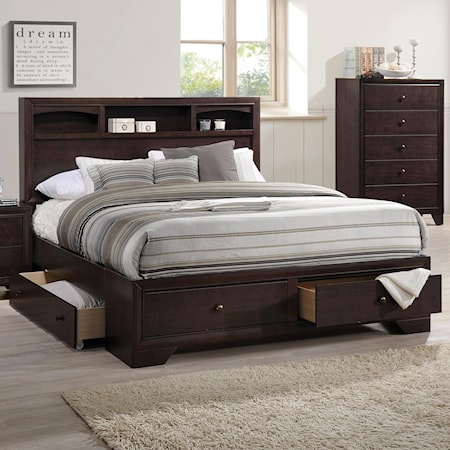 Eastern King Bed w/Storage