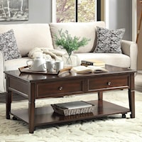 Transitional Lift Top Coffee Table